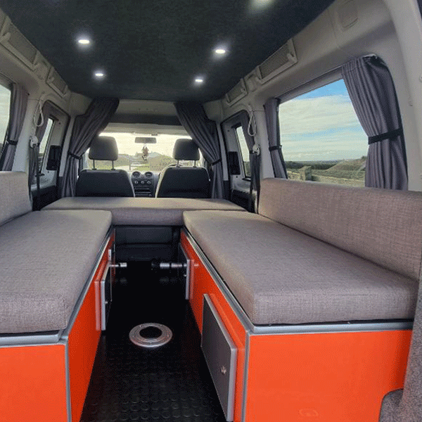 For Toyota Proace Premium Window Curtains - Black/Grey - CREATE YOUR OWN BUNDLE! | Van-X