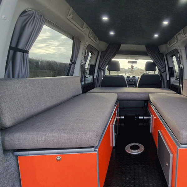 For Peugeot Expert Premium Window Curtains - Black/Grey - CREATE YOUR OWN BUNDLE! | Van-X