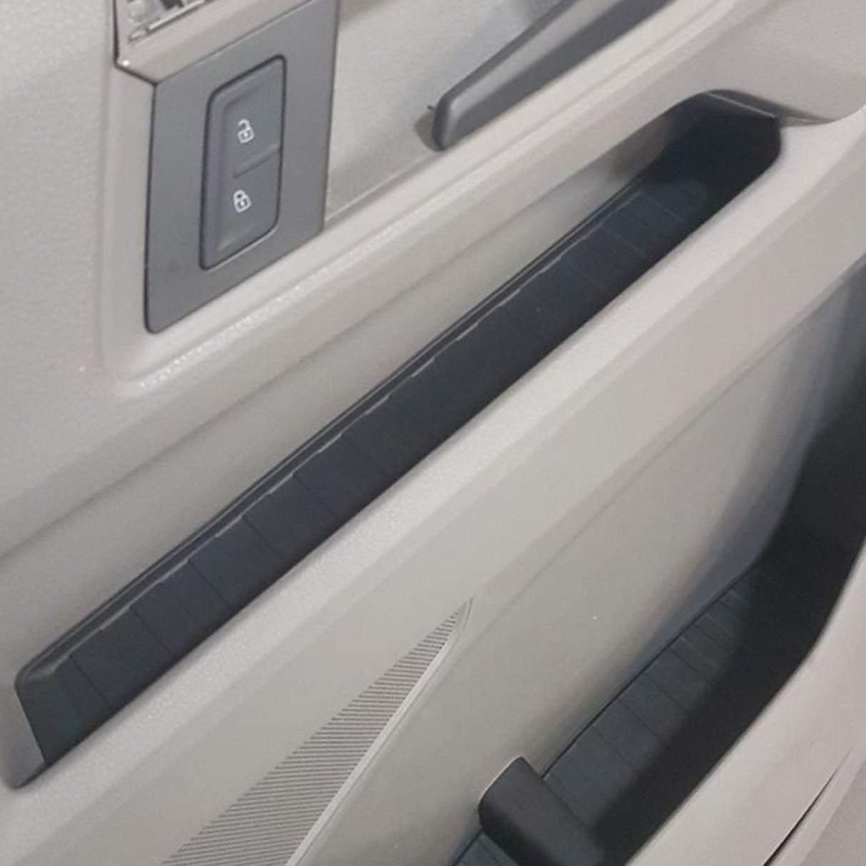 For MAN TGE Rubber Door Liner Pocket Inserts Black | Van-X