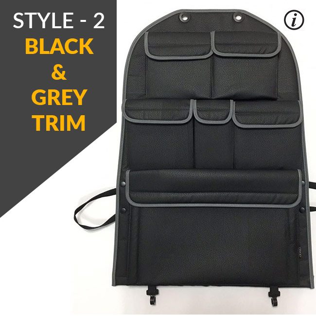 For Mercedes Vito Campervan Single & Captain’s Seat Leatherette Back Seat Organiser — Durable Van Storage Solution