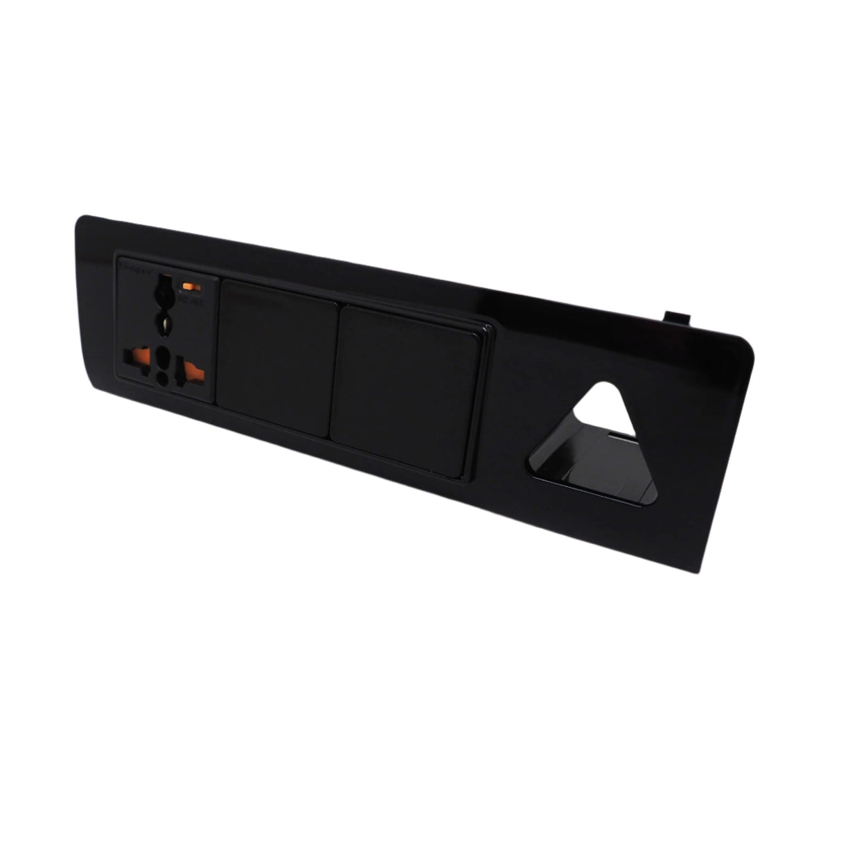 For VW T5 & T5.1 Transporter Gloss Black Hazard Warning Light Switch Unit - Painted & Ready to Fit