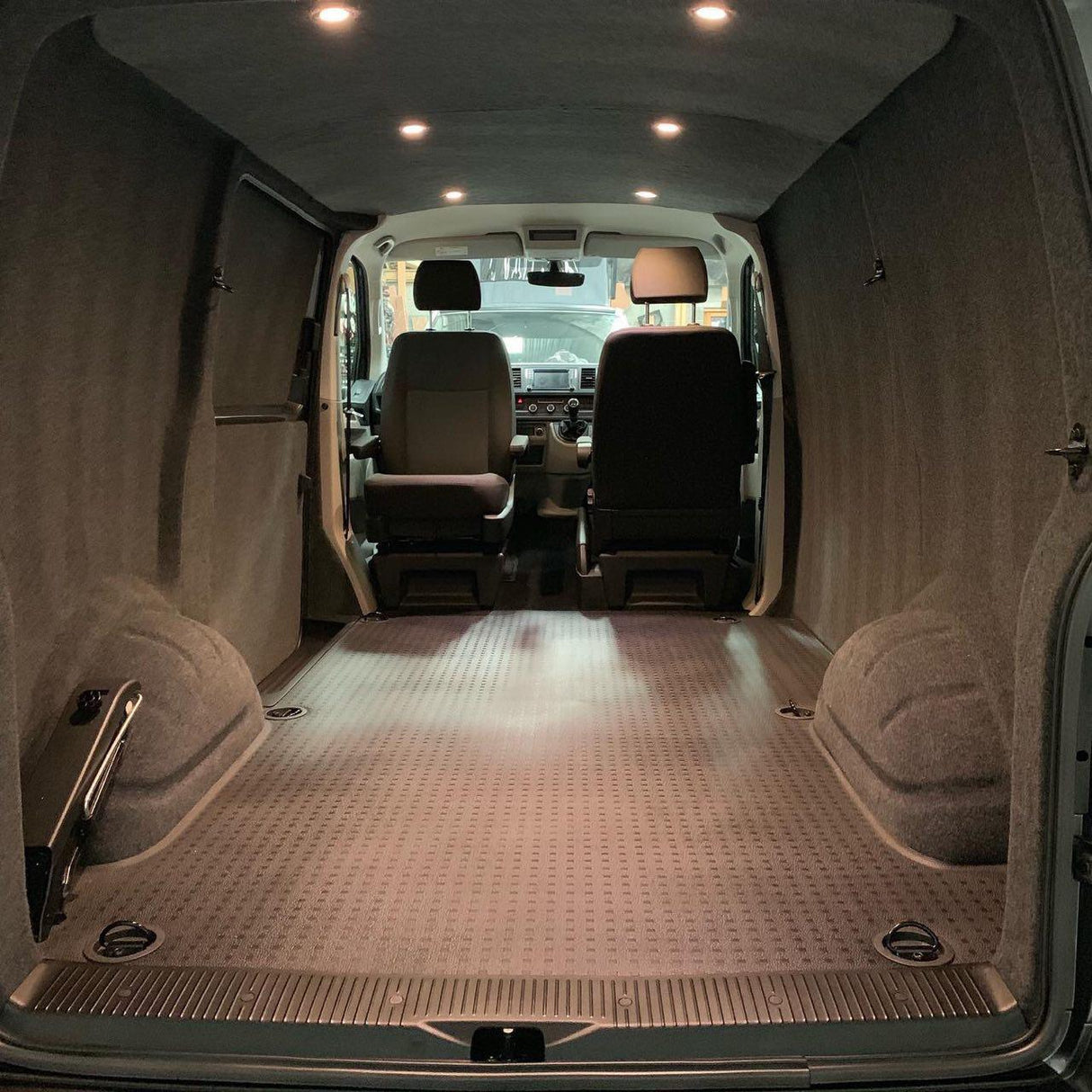 For VW T6.1 Transporter V2 Rear Tailgate Threshold Cover Full Length Plastic | Van-X