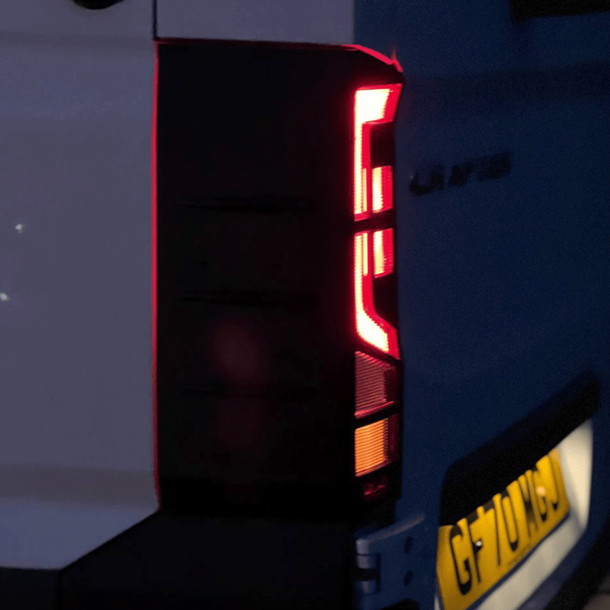 For MAN TGE Rear Light Guards - Matte Black Protection (2018+)