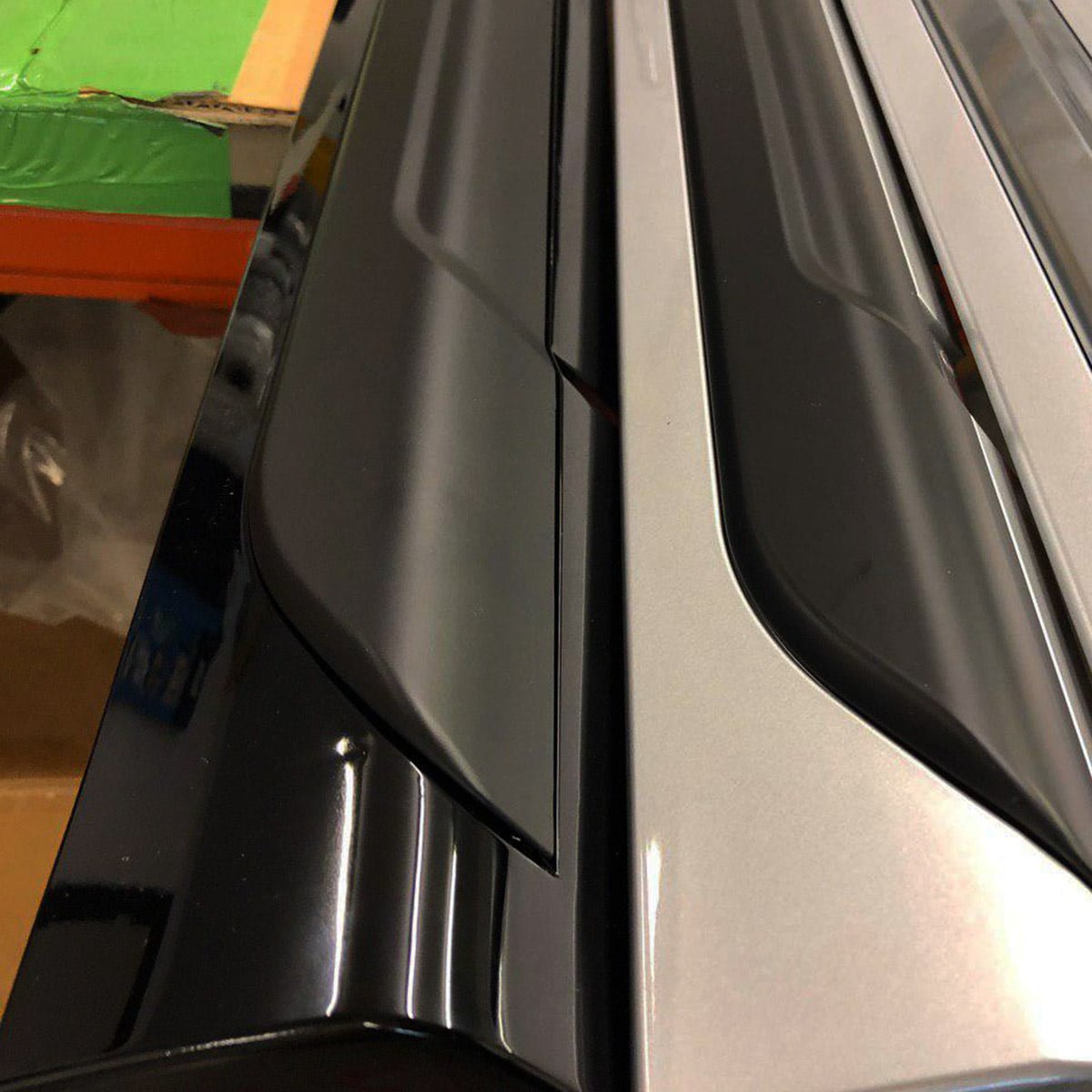 For VW T5, T5.1 LWB Side Skirts Deep Black Plastic Painted and Ready to Fit (B-Grade)