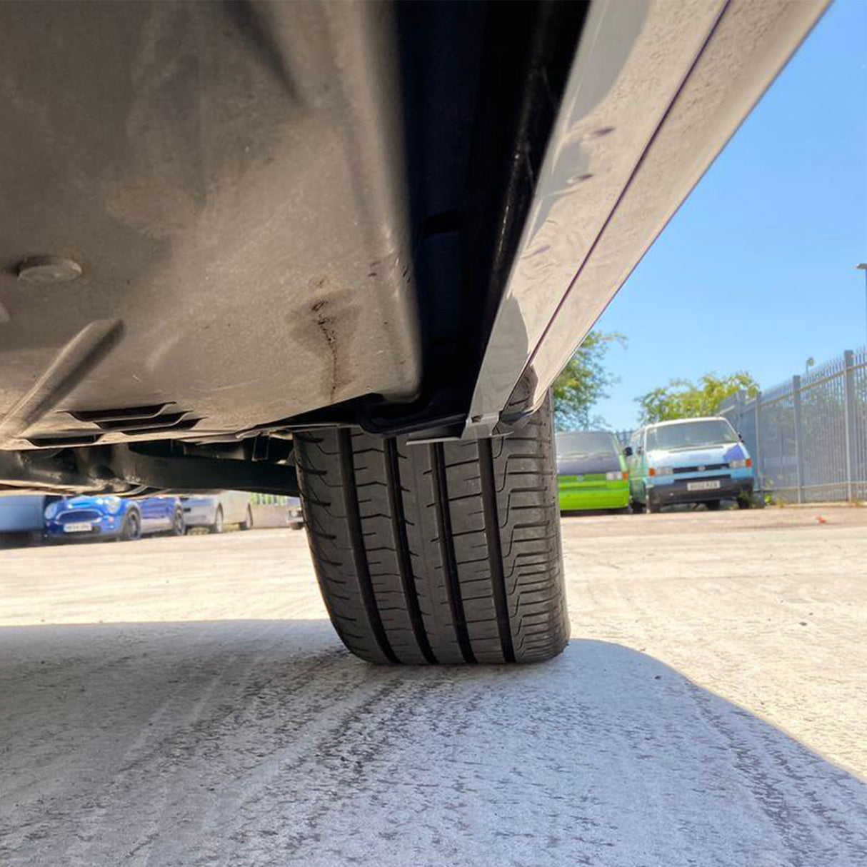 For VW T6 Transporter SWB Side Skirts Candy White Plastic Painted and Ready to Fit