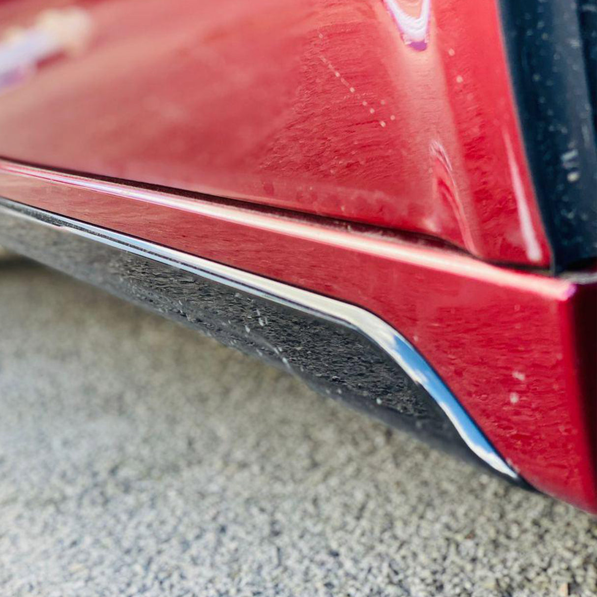 For VW T6 Transporter SWB Side Skirts Deep Black Plastic Painted and Ready to Fit