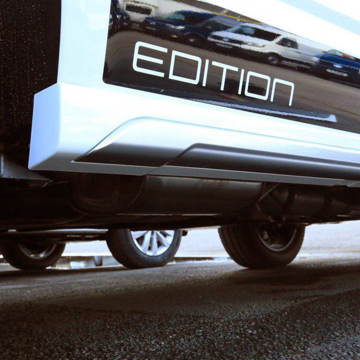 For VW T6.1 Transporter SWB ABS Side Skirts Painted In Candy White Ready to Fit, latest in style