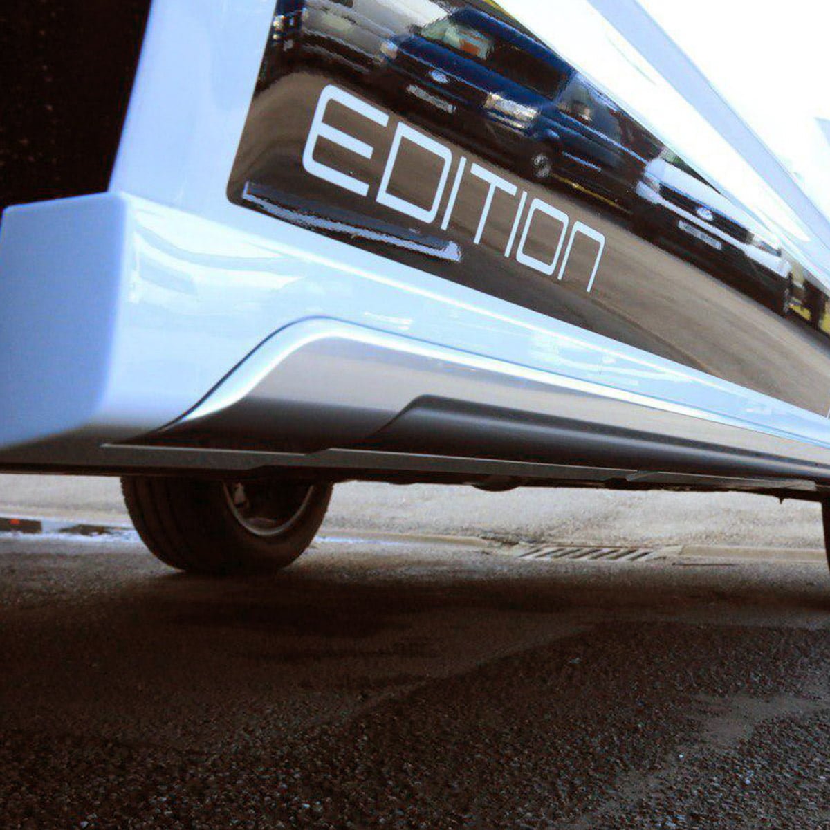 For VW T6 Transporter LWB Side Skirts Candy White Plastic Painted and Ready to Fit