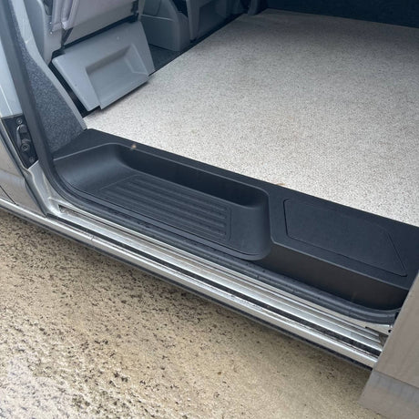 For VW T5, T5.1 Transporter Side Loading Door Step V3 17mm Extra Deep with Storage Compartment (B-Grade)