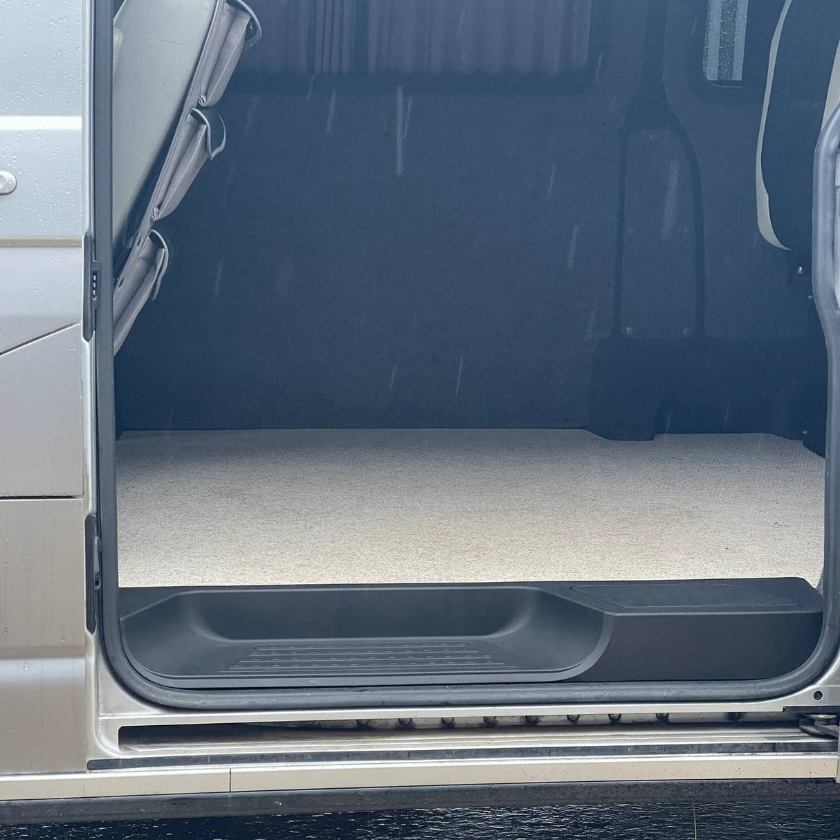 For VW T6 Transporter Side Loading Door Step V3 17mm Extra Deep with Storage Compartment