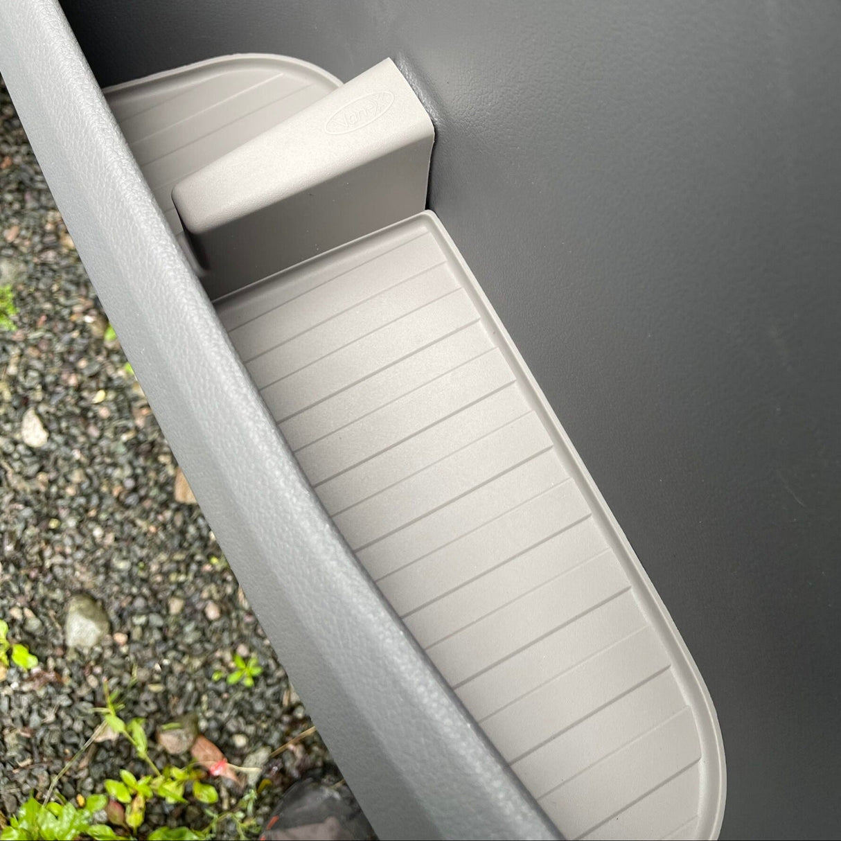 For VW T6.1 Transporter Rubber Door Liner Pocket Inserts Grey Campervan Conversion