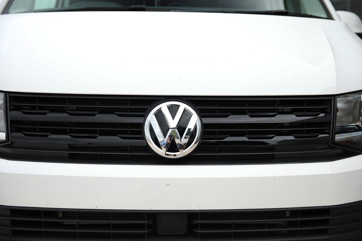 For VW Transporter T6 R-Line Front Grille Trims - Gloss Black Painted and Ready to Fit