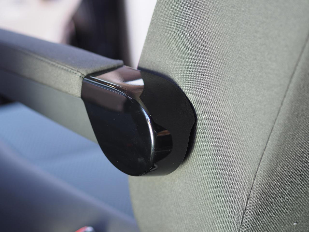 For VW T6 Twin Seat Hinge Caps + Arm rest Styling Caps Piano Black Interior Styling