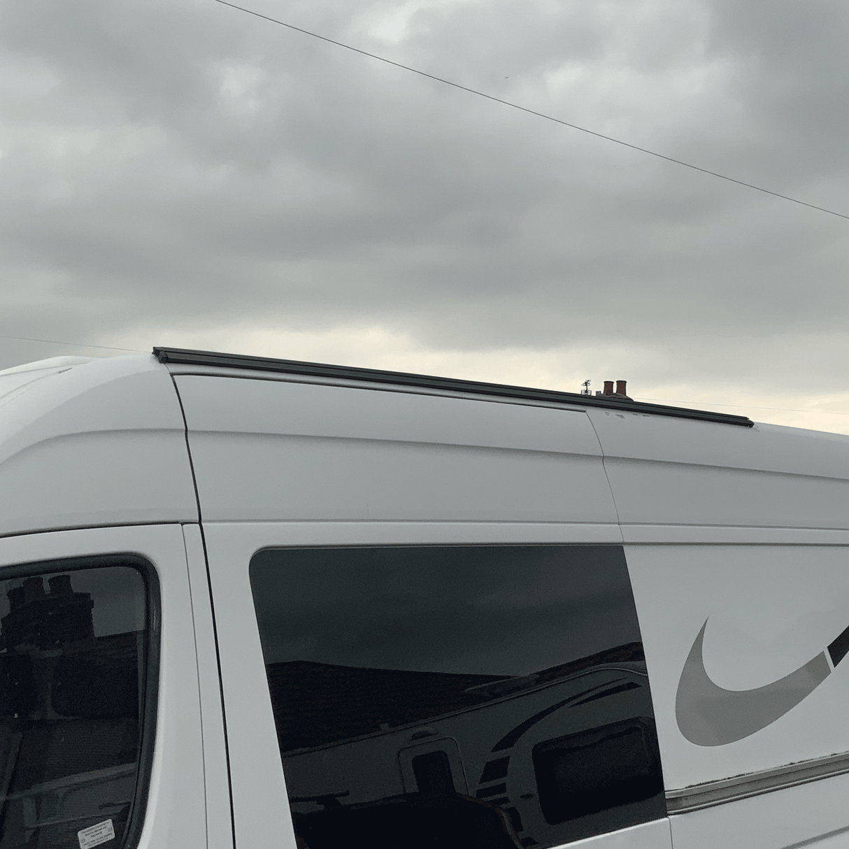 For Mercedes Sprinter / Dodge Sprinter Black Awning Rails -  Ideal for Campervan Drive-Away Awnings & Reimo Compatibility