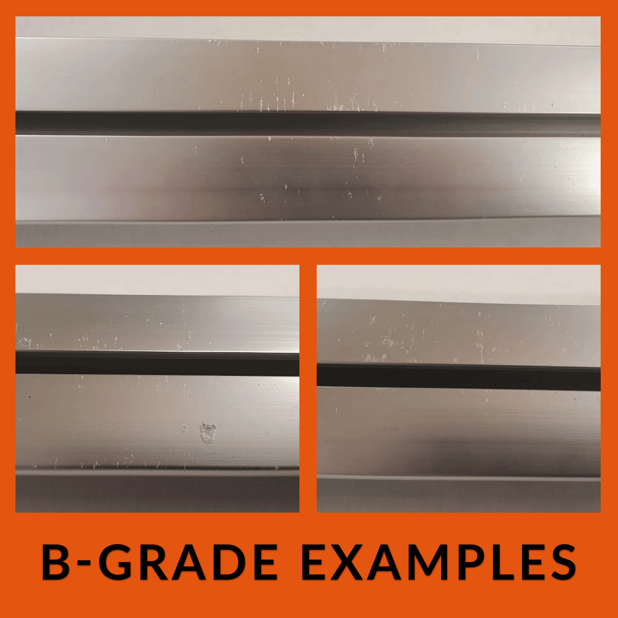 For VW T5 Awning Rails (Anodised Silver) – B-Grade - Collection Only