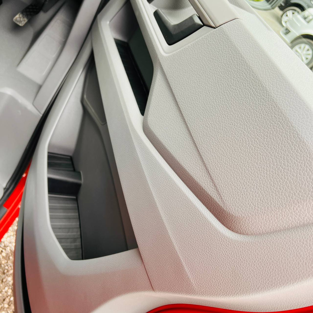 For MAN TGE Rubber Door Liner Pocket Inserts Black | Van-X
