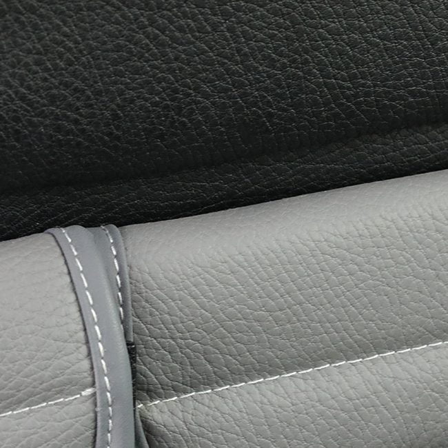 Airson Ford Transit Custom Single / Caiptean Seat Leatherette Back Seat Eagraiche