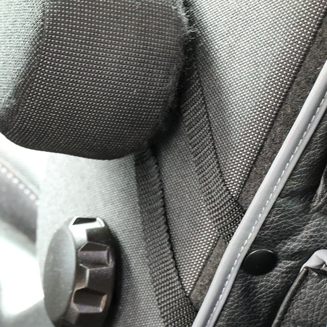 Airson Ford Transit Custom Single / Caiptean Seat Leatherette Back Seat Eagraiche