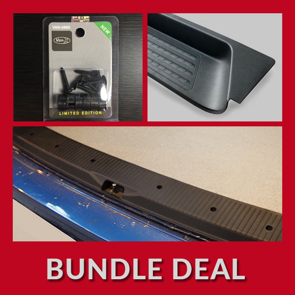 Threshold Protector & Side Step For VW T5, T5.1 & T6 TAILGATE Including screws & screw caps-0