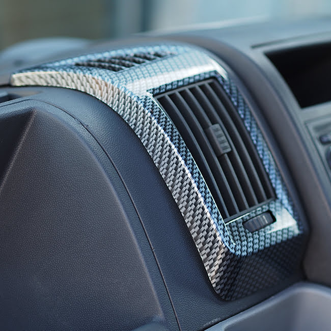 Dashboard Air Vent (SILVER CARBON) for Fiat Ducato, Peugeot Boxer & Citroen Relay-20030