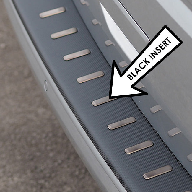 VW T6.1 Transporter Multivan Rear Bumper Protector (Tailgate Only) Film Fiber Carbon