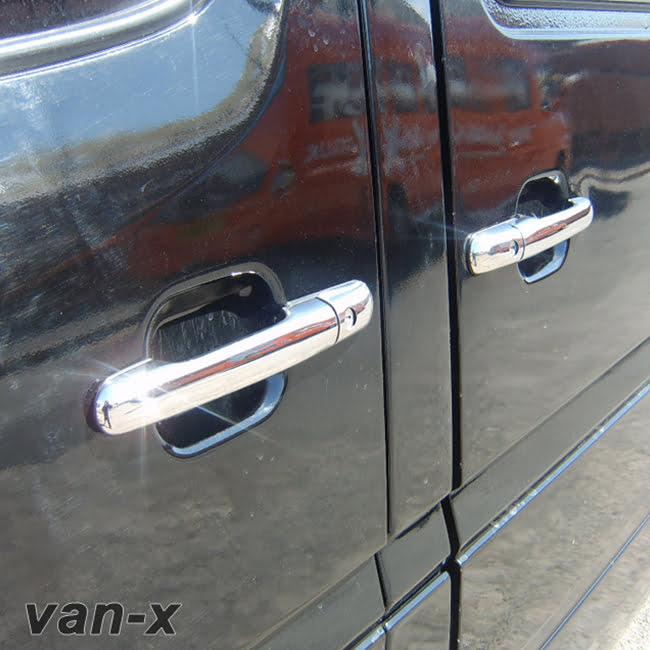 Door Handle Covers (4 Pcs) For VW Crafter Stainless Steel