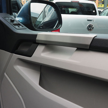 Grab Handle Covers for VW T6 Transporter Stainless Steel-0