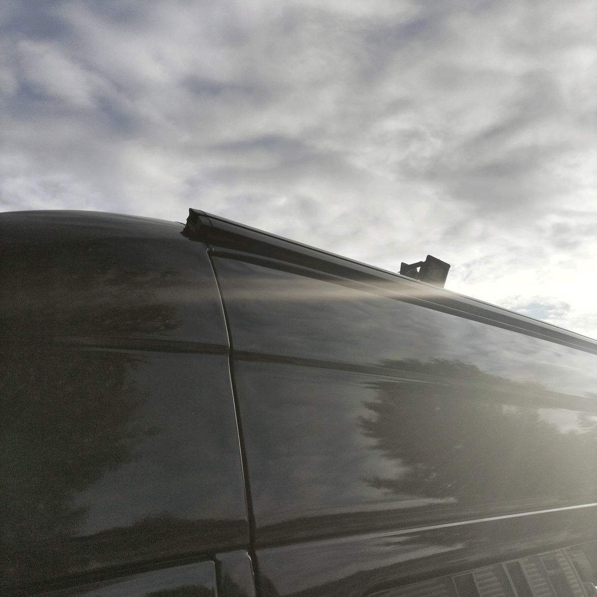 For Mercedes Sprinter / Dodge Sprinter Black Awning Rails -  Ideal for Campervan Drive-Away Awnings & Reimo Compatibility