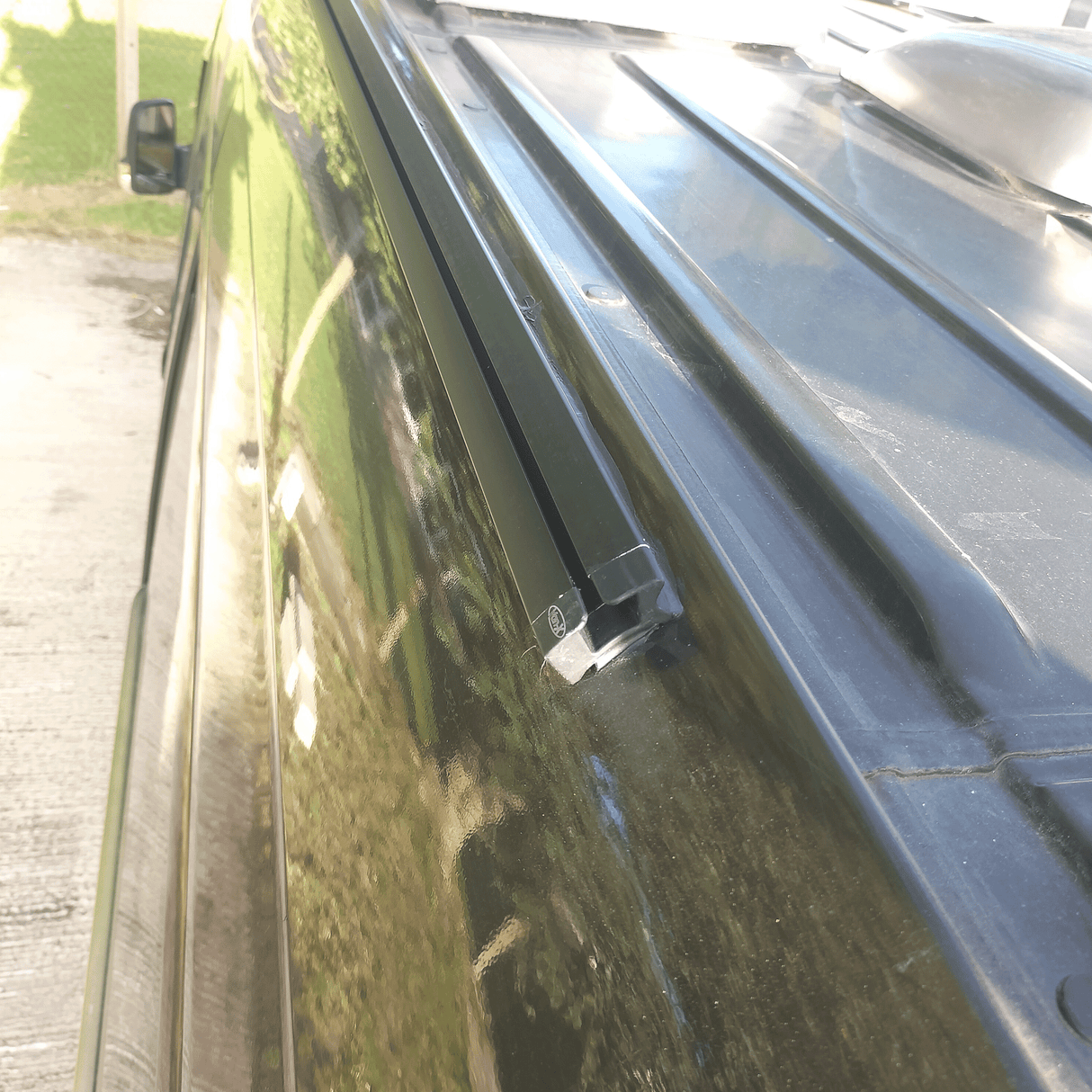 For Mercedes Sprinter / Dodge Sprinter Black Awning Rails -  Ideal for Campervan Drive-Away Awnings & Reimo Compatibility