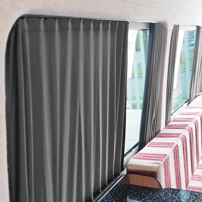 For VW Crafter Premium 2 x Side Window Curtains Van-X