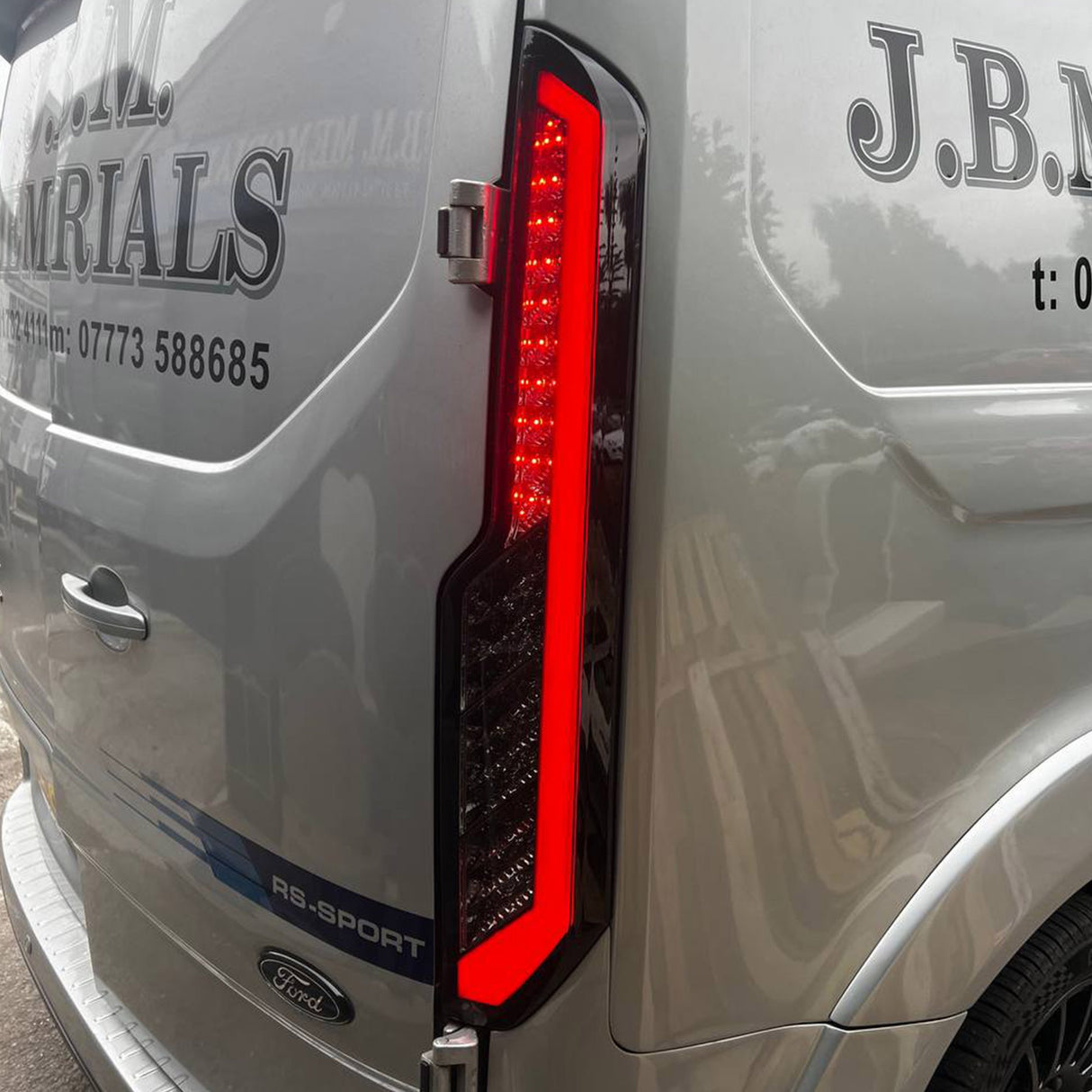 Airson solais cùil LED comharra sreathmhor Transit Custom MK1 lionsan smocte