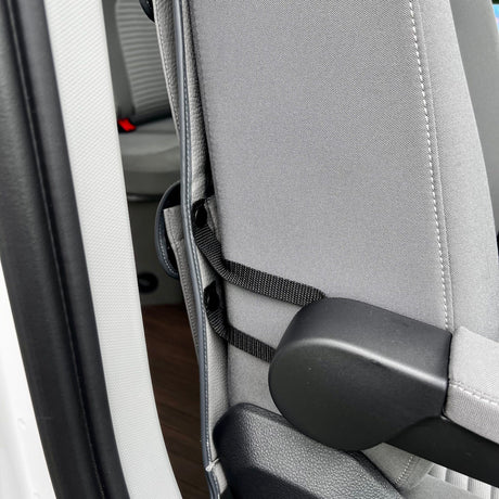 For VW California Ocean, Coast & Beach Campervan Single/Captains Seat Leatherette Back Seat Organiser Storage Solution