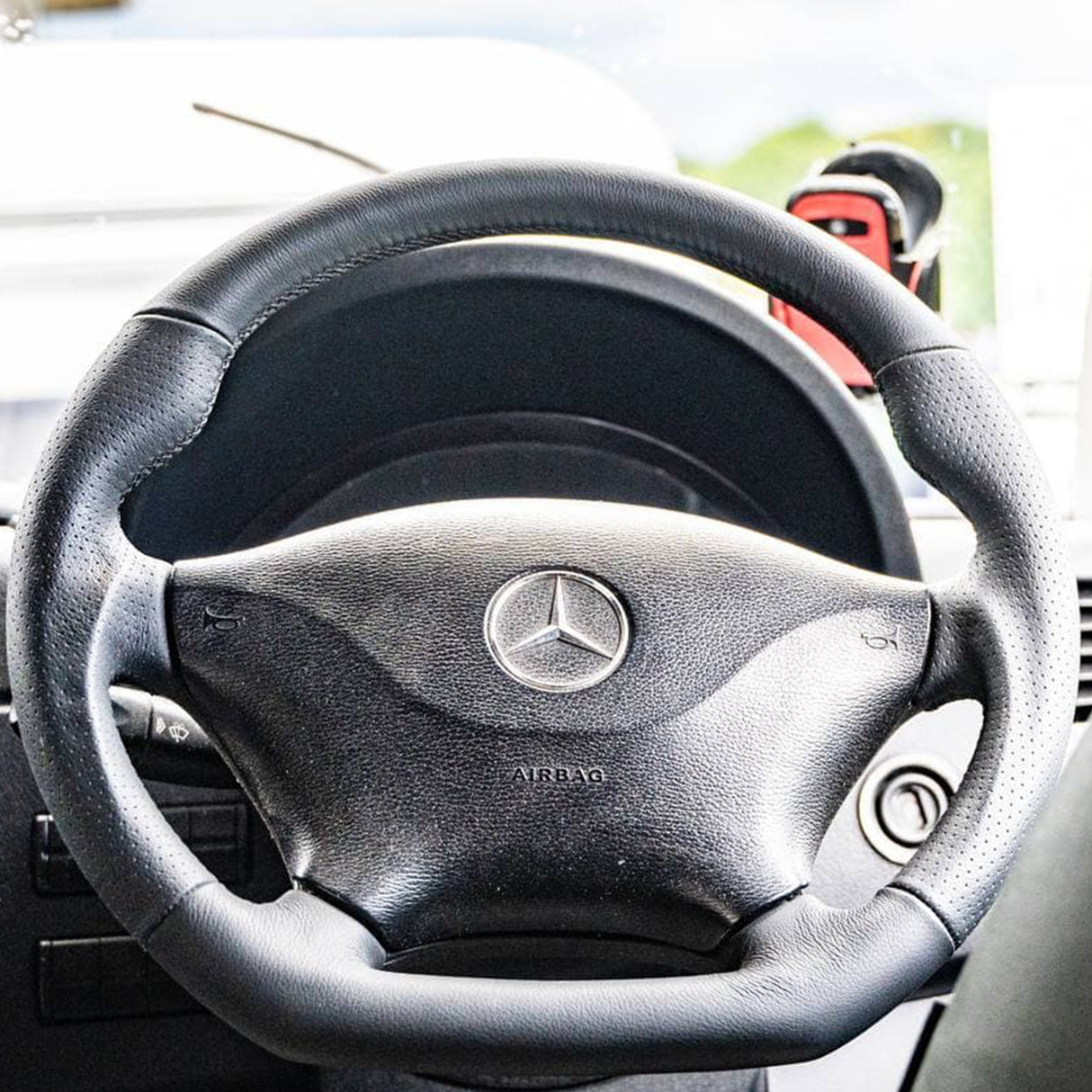 For VW Crafter Leather Steering wheel