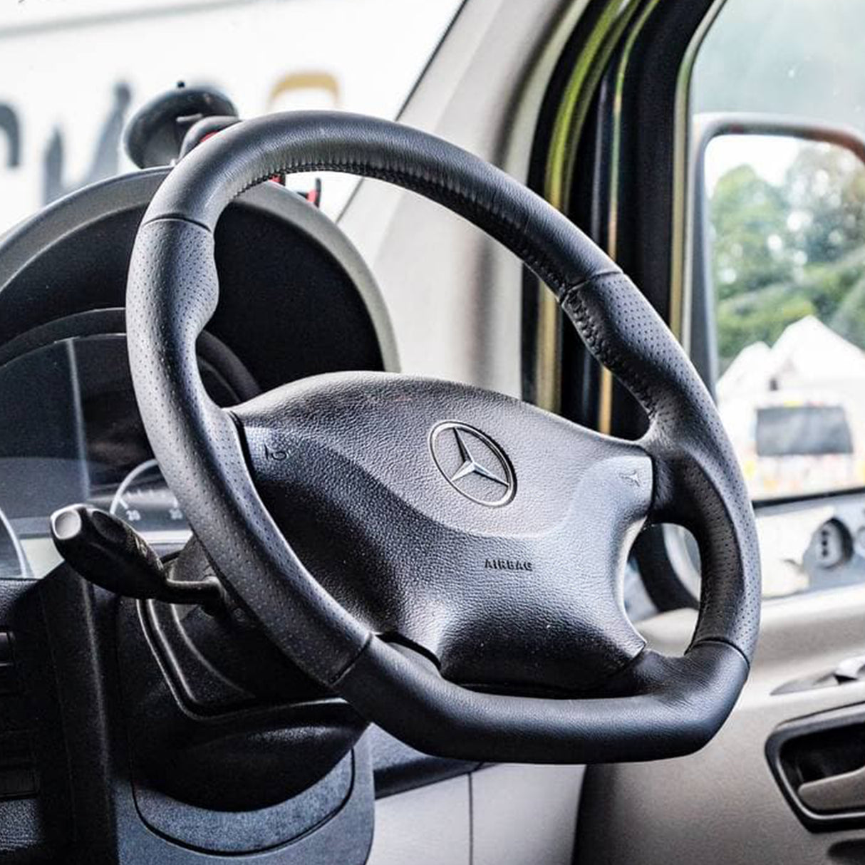 For VW Crafter Leather Steering wheel