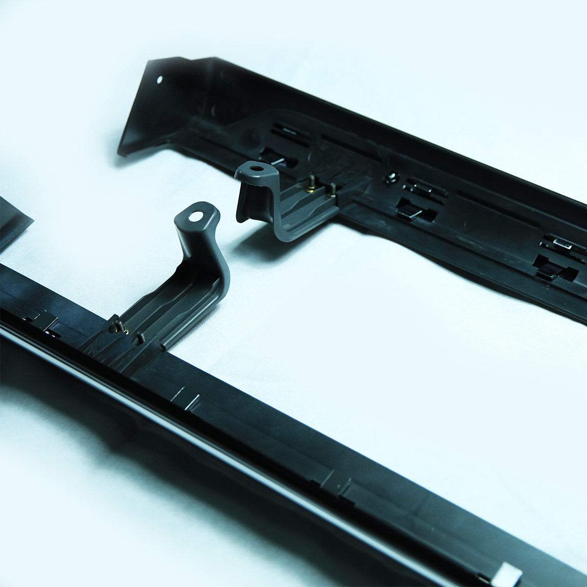 For VW T6 Transporter SWB Side Skirts Deep Black Plastic Painted and Ready to Fit