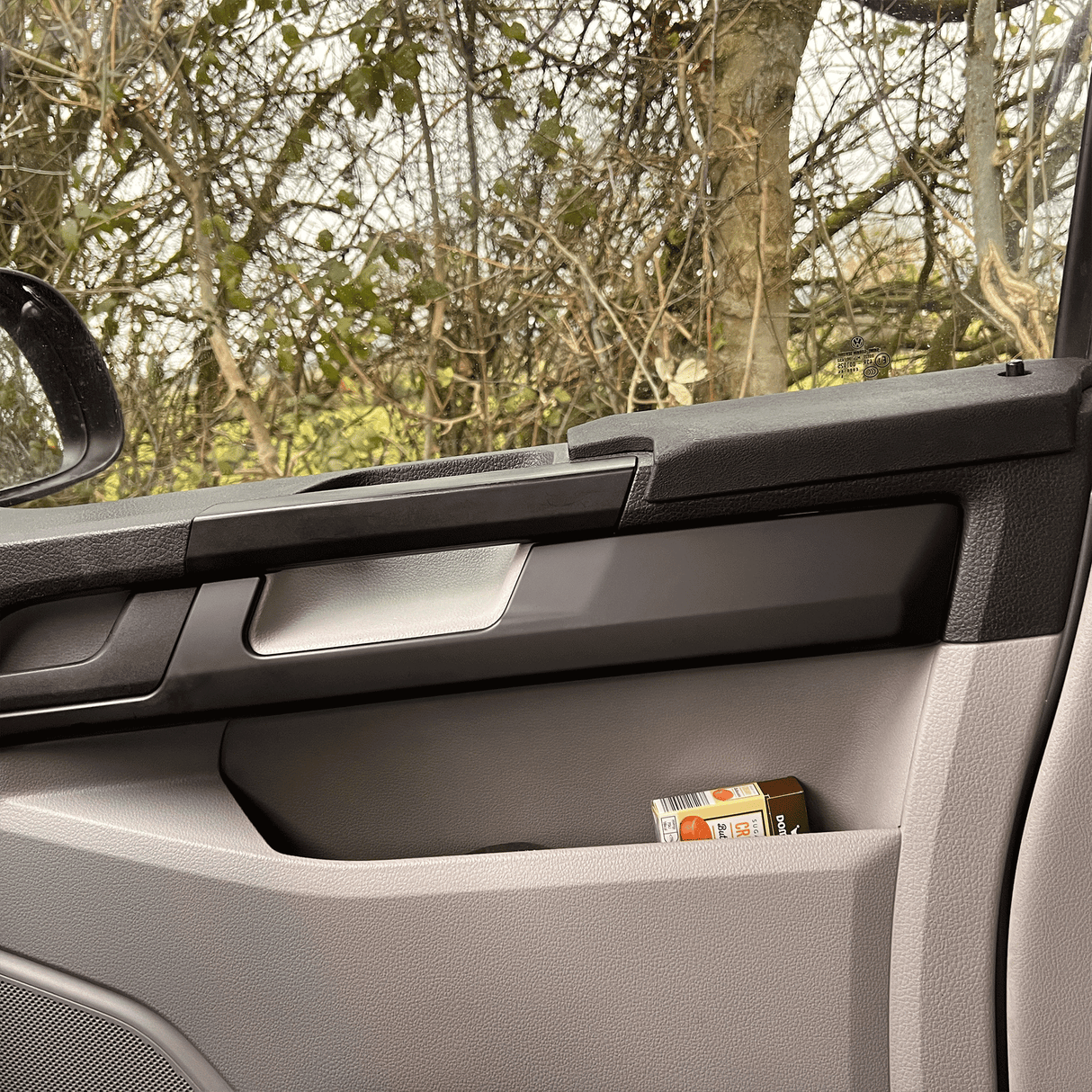 For VW Transporter T6 Lower Dash Styling Trims Comfort Dash Matte Black Painted and Ready to Fit (Set of 6)
