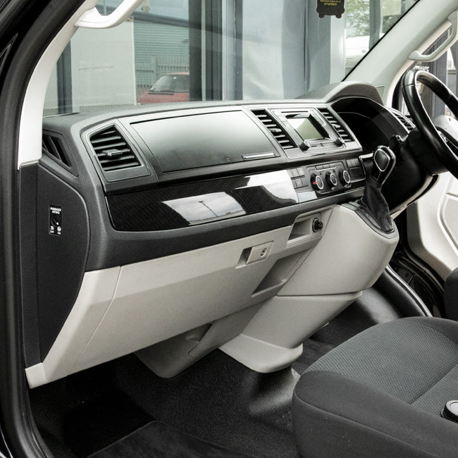 For VW Transporter T6 RHD Lower Dash Trim Carbon Effect – Interior Styling Accessories