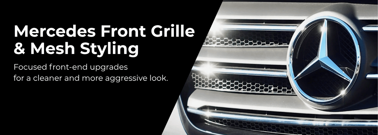 Mercedes-Benz van front styling parts and grille enhancement accessories collection