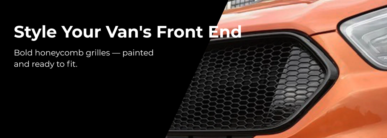 Honeycomb grilles for VW and Ford vans