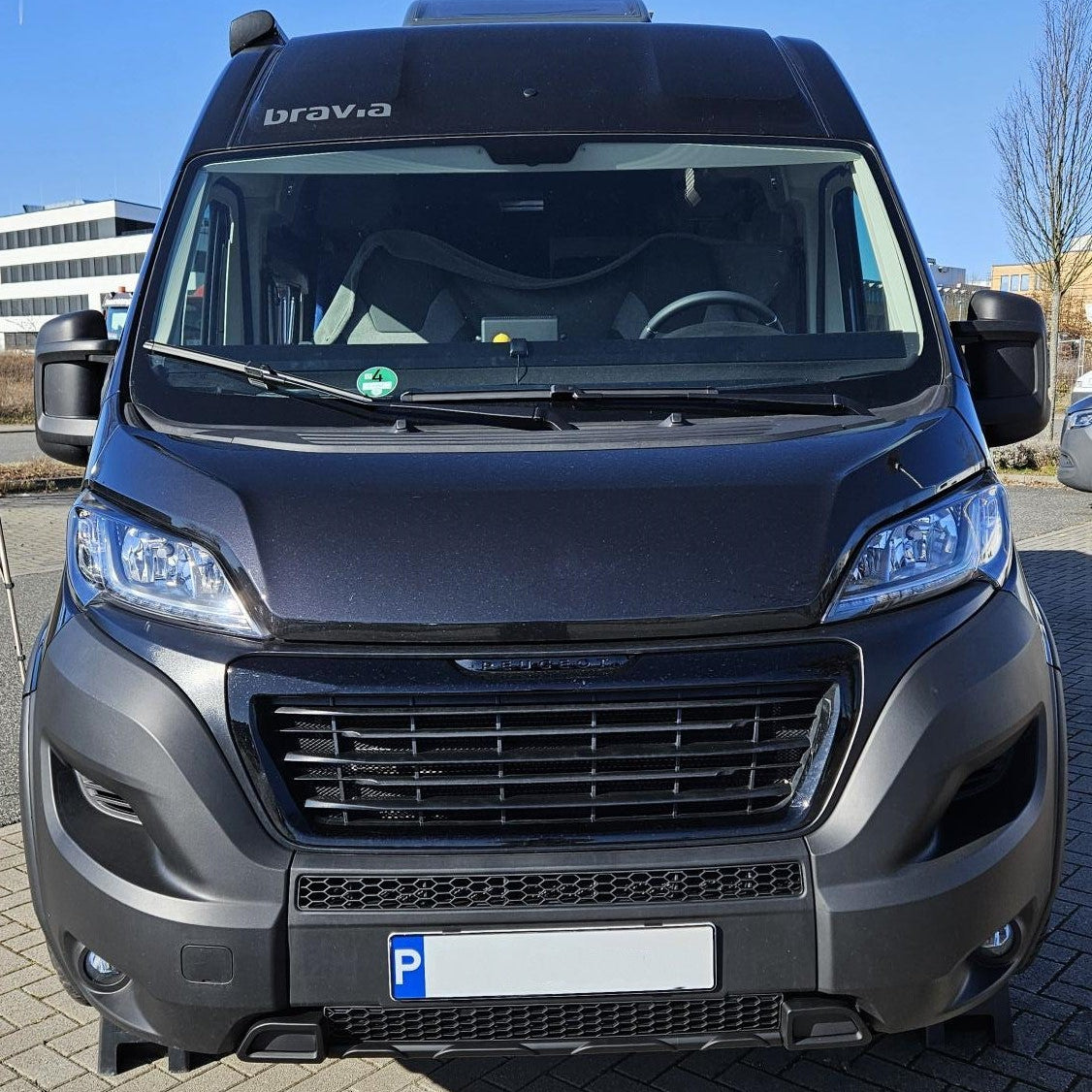 Fiat Ducato Lower Bumper Honeycomb Grille - Matte Black - Premium Front Grille Upgrade