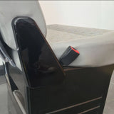 VW T5, T5.1 Twin Seat Hinge Caps - Piano Black Interior Styling