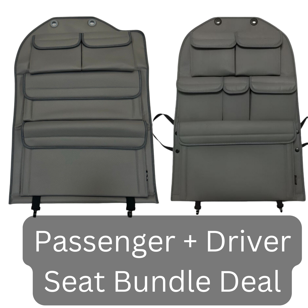 New Crafter Seat Organiser Bundle – Dark Grey, Durable Storage Solution for Volkswagen Crafter New Shape