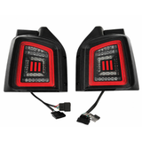 For VW T5 Transporter MK3.1 Barndoor Smoked Full Frame LED Rear Lights | Van-X