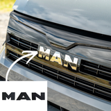 For MAN TGE Front Grille MAN Letters Matte Black | Van-X