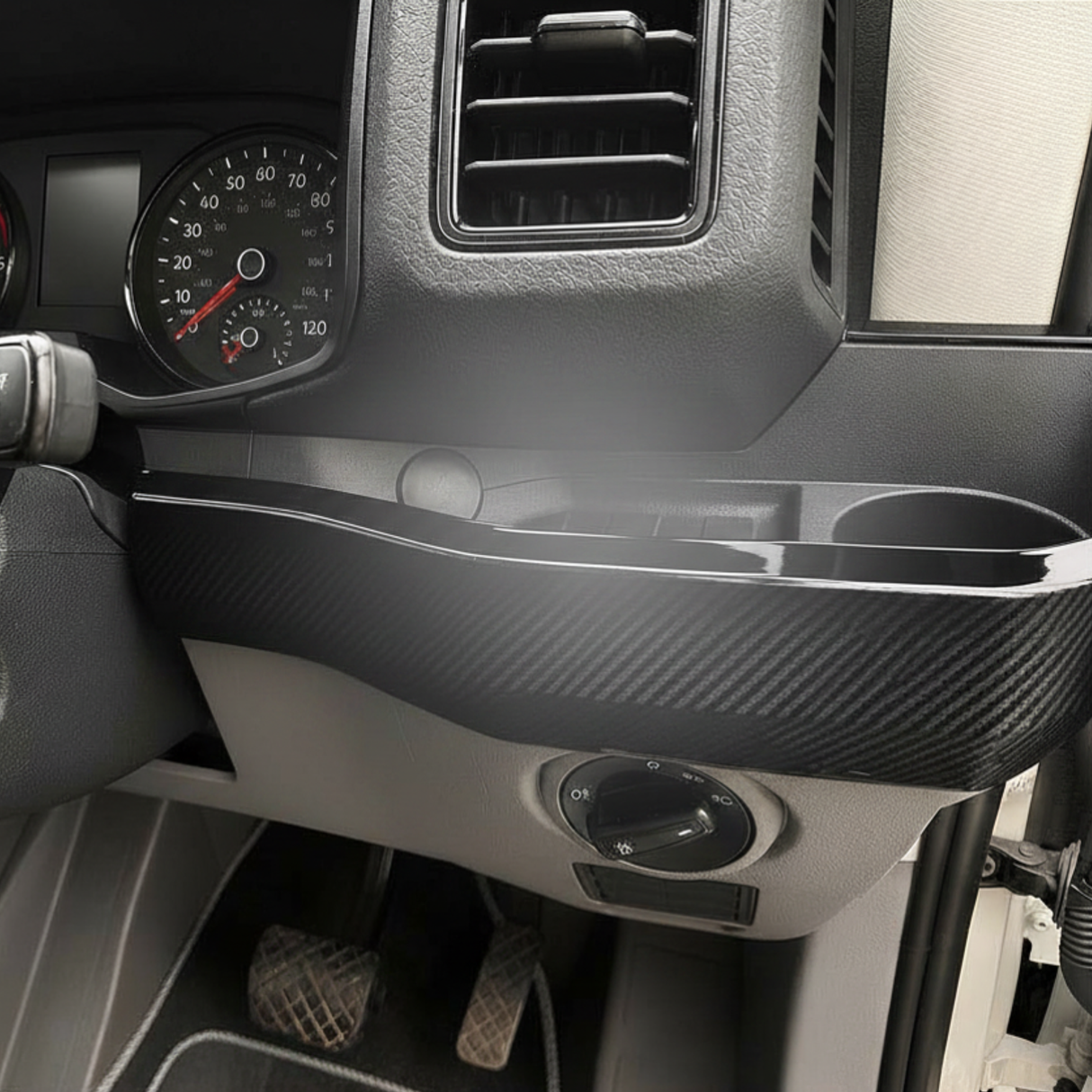 For MAN TGE RHD Lower Dash Styling Trims - Carbon (Set of 6) | Van-X