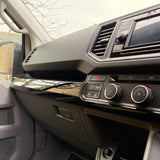 For MAN TGE RHD Lower Dash Styling Trims - Gloss Black (Set of 6) | Van-X