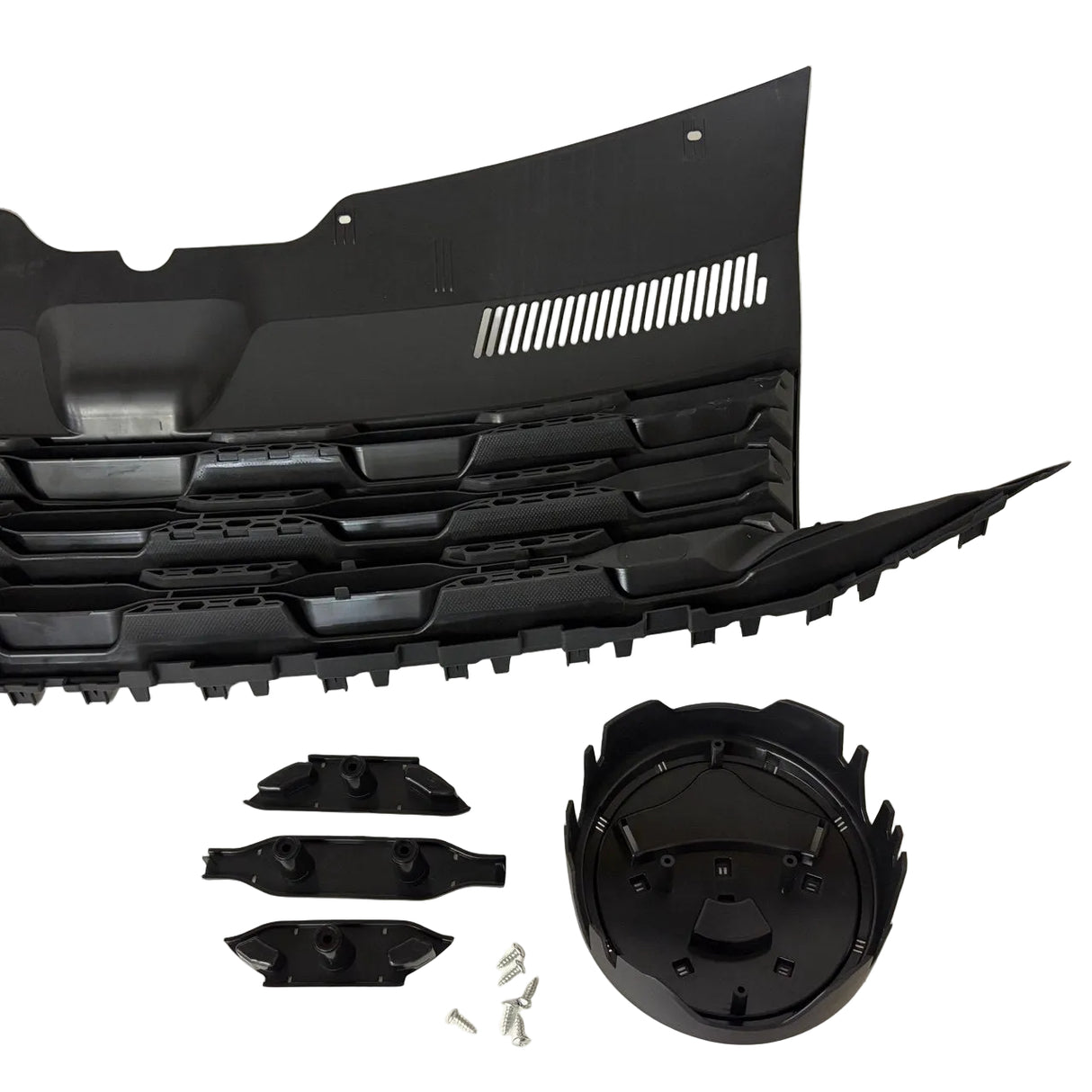 Airson VW T6 Grile Aghaidh R-Line Gun Bhràiste - Dubh Matte