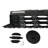 Airson VW T6 Grile Aghaidh R-Line Gun Bhràiste - Dubh Matte