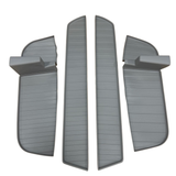 For VW T6.1 Transporter Rubber Door Liner Pocket Inserts Grey Campervan Conversion