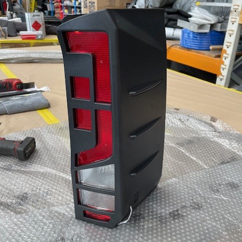 For Volkswagen Crafter Rear Light Guards - Hammerite Ultimate Matte Black (2018 Onwards)